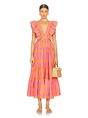 Sundress Shandrani Gingham Maxi Dress
